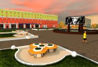 Обской бульвар после реконструкции в представлении художника