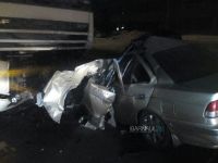 Все, что осталось от легкового авто