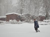 Весенние снегопады не радуют сельчан
