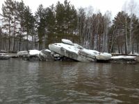 Такие ледяные глыбы ранее покрывали многие реки