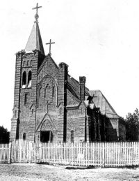 Исторический вид здания на одном из этапов строительства