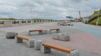 Пока набережная Оби выглядит пустовато