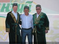 Виктор Томенко, Рустам Минниханов и Александр Бердников на «Бирюзовой Катуни»