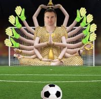 Место для футболиста готовят не только среди православных святых