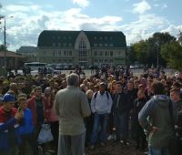 Относительно небольшая явка на митинге даже приятно удивила организаторов