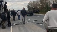 На месте ДТП