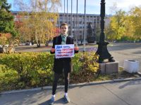 Студенты вставали неподалеку от вузов Барнаула