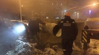 Энергетикам пришлось побороться с трубой