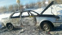Сгоревшее авто