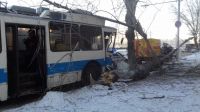 Повреждения троллейбуса говорят о силе столкновения