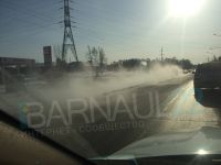 Вода залила проезжую часть
