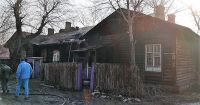 Сгоревший дом в Рубцовске