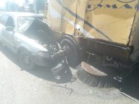 От переда кузова почти ничего не осталось