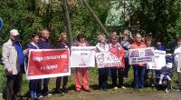 Судя по лозунгам, отсутствие ФАПа было только поводом для протеста