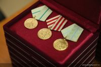 Врученные правительству АК медали