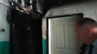 В подъезде после пожара
