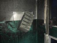 От последовавшего пожара пострадал подъезд