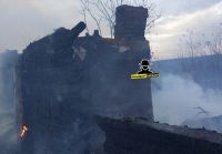 Остались лишь куски стен