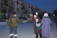 Горожане с интересом наблюдали за происходящим