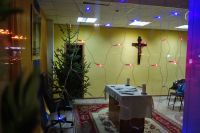 Убранство костела во время первой более чем за 80 лет службы