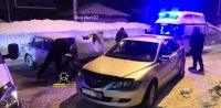 На месте работали полицейские и медики