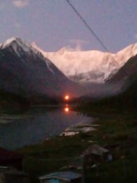 Свет от пожара