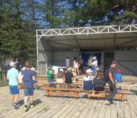 В лагере проводились массовые мероприятия