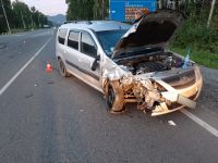 Пострадавшее отечественное авто