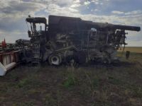 Одна из сгоревших машин