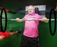 Алексей Перфильев в спортзале