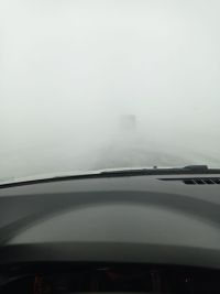 На рубцовской трассе нулевая видимость