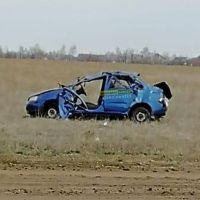 Перевернувшаяся Lada