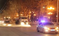 Проливали улицы в сопровождении автомобиля ДПС