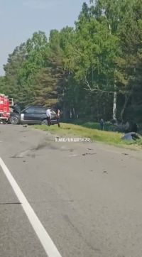 Кадры с места ДТП