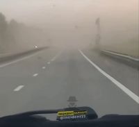 Видимость во время пыльной бури в Бийске была почти нулевой
