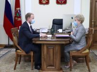 Виктор Томенко и Ирина Акимова на встрече