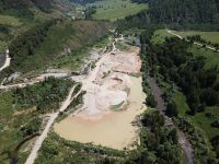 Реки Алтайского края, загрязненные ниже участков добычи россыпного золота.