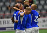 Динамовцы радуются победе