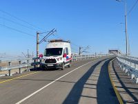 По мосту сначала пустили дорожную технику