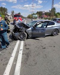 BMW после столкновения