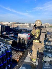 Пожар в Барнауле