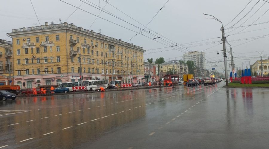 площадь Октября в Барнауле