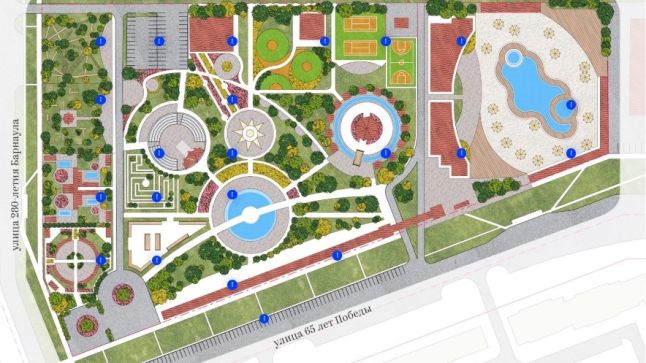 Схема парка на его сайте