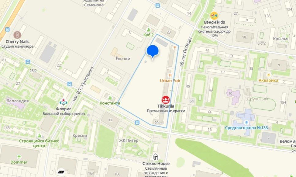 Как сейчас выглядит парк на карте города