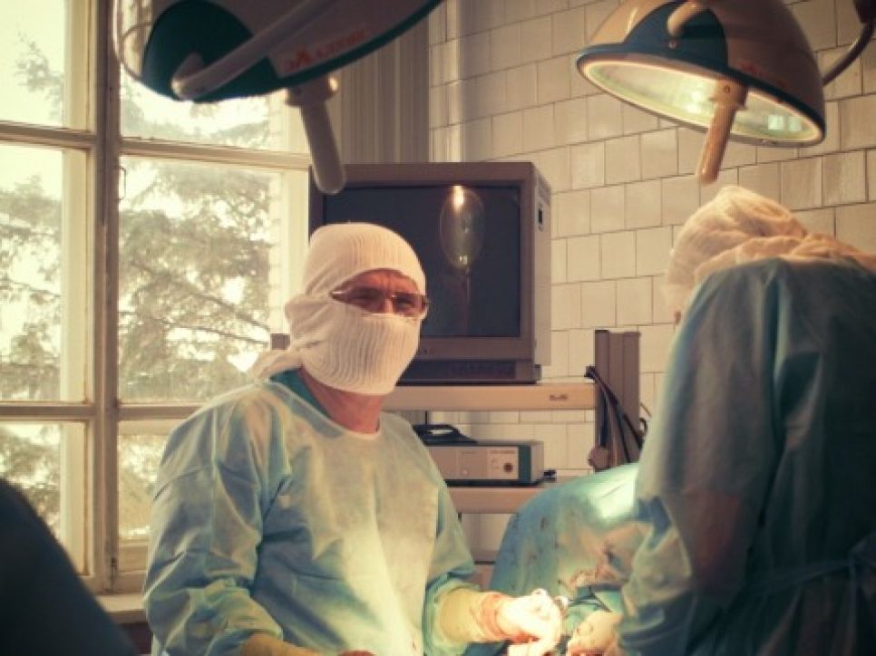 Вячеслав Седов в операционной