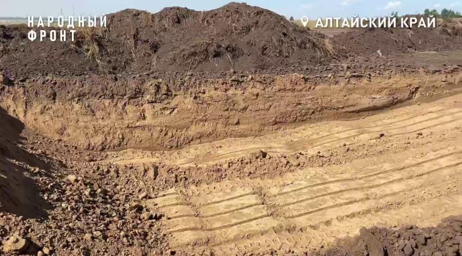 Незаконная добыча грунта в Казенной Заимке