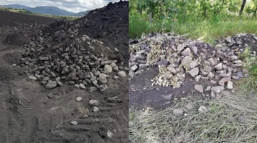 Перепаханные курганы