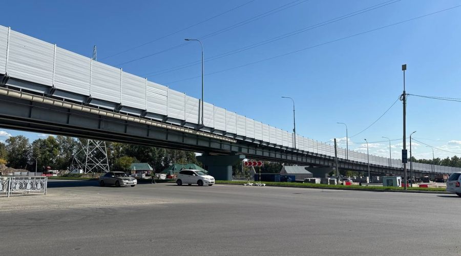 Строящаяся развязка в Барануле