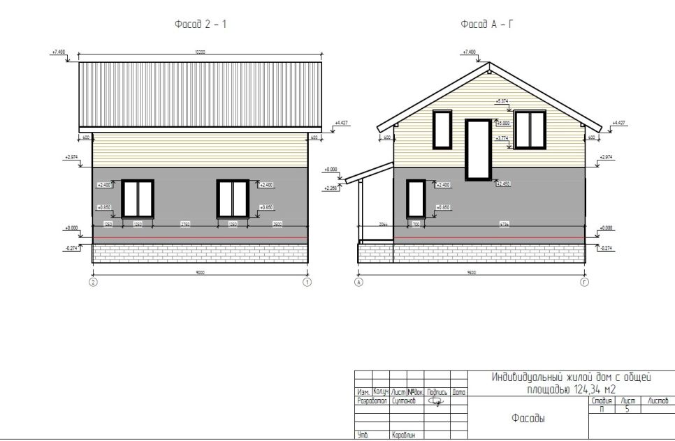 Проект дома, предложенный семье Поташовых