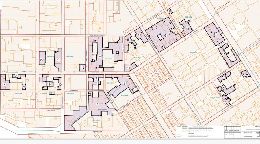 Карта территорий микрорайона «Поток», которые включены к проект КРТ 